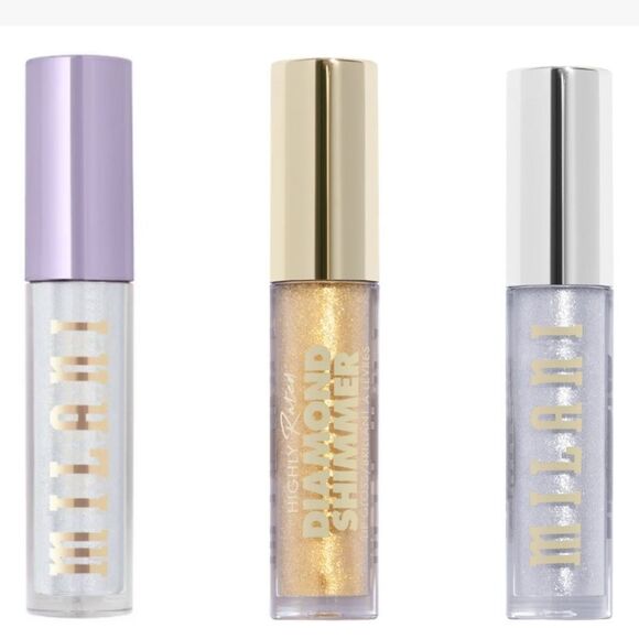 🦋Milani Diamond Shimmer Lip Gloss 215 Silver New FullSz - Picture 3 of 5